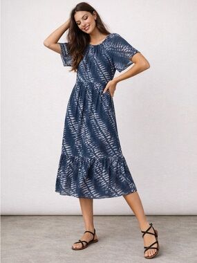 button down white linen dress Aysha Buttoned Linen Midi Dress - White main image 0